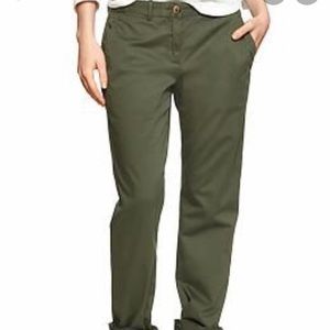 Green khakis Gap